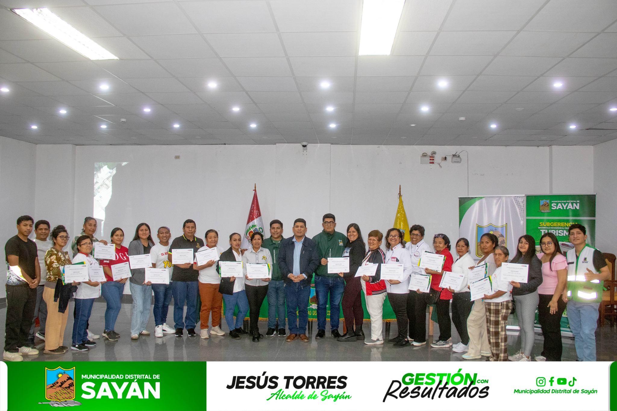 #Sayán MUNICIPIO DE SAYÁN ENTREGA CERTIFICADOS A PARTICIPANTES DEL CURSO DE "PRINCIPIOS SANITARIOS PARA RESTAURANTES Y SERVICIOS AFINES"