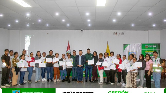 #Sayán MUNICIPIO DE SAYÁN ENTREGA CERTIFICADOS A PARTICIPANTES DEL CURSO DE "PRINCIPIOS SANITARIOS PARA RESTAURANTES Y SERVICIOS AFINES"