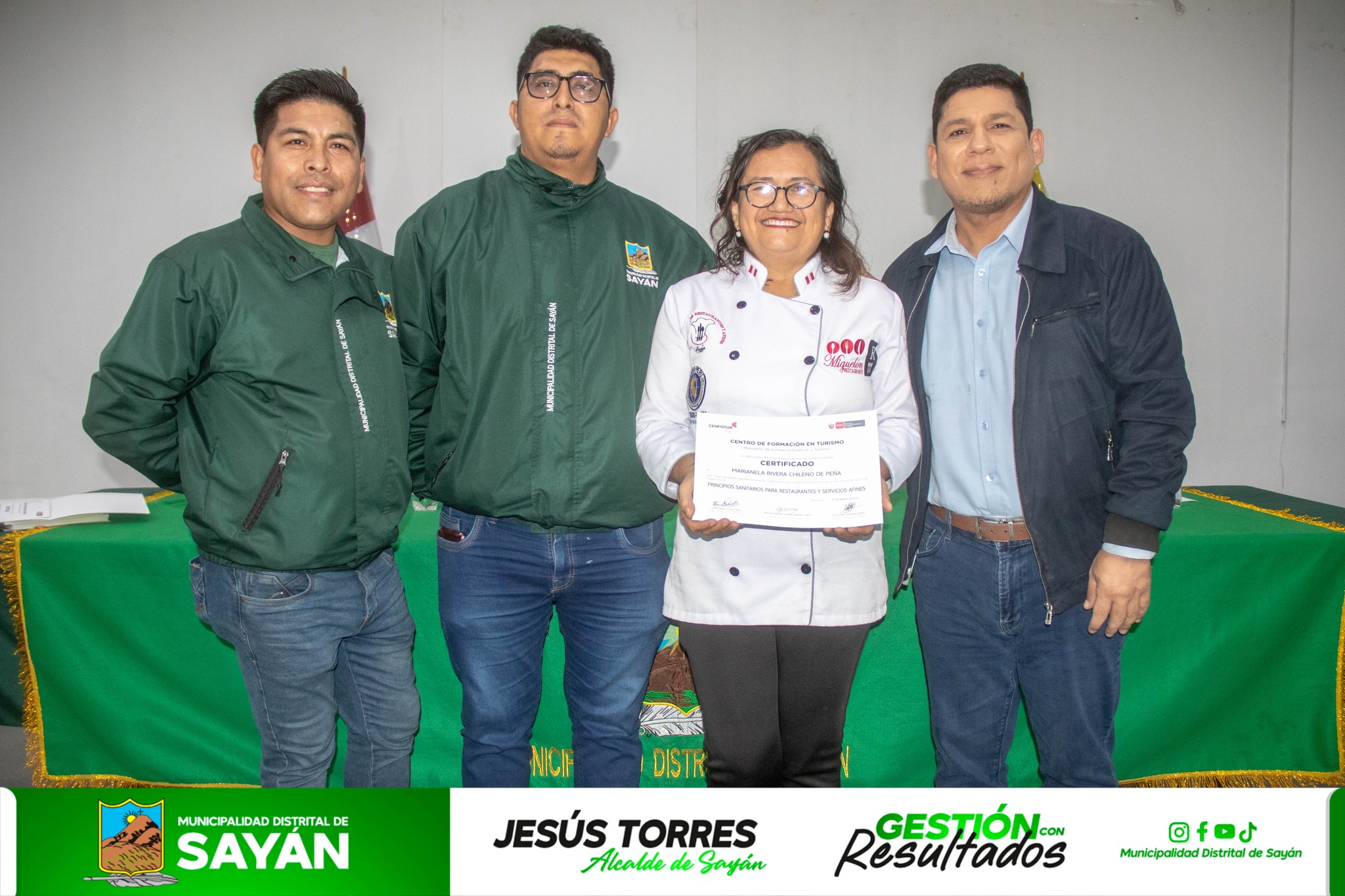 #Sayán MUNICIPIO DE SAYÁN ENTREGA CERTIFICADOS A PARTICIPANTES DEL CURSO DE "PRINCIPIOS SANITARIOS PARA RESTAURANTES Y SERVICIOS AFINES"