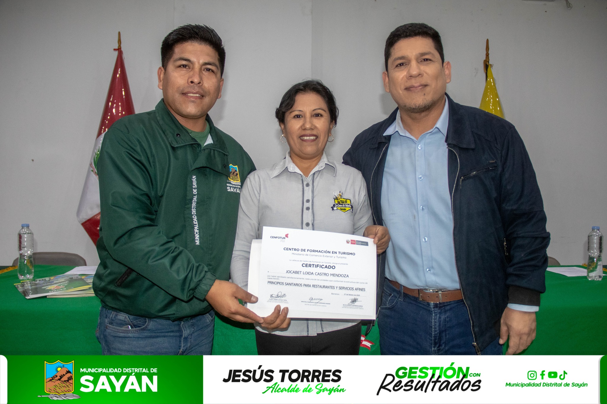#Sayán MUNICIPIO DE SAYÁN ENTREGA CERTIFICADOS A PARTICIPANTES DEL CURSO DE "PRINCIPIOS SANITARIOS PARA RESTAURANTES Y SERVICIOS AFINES"