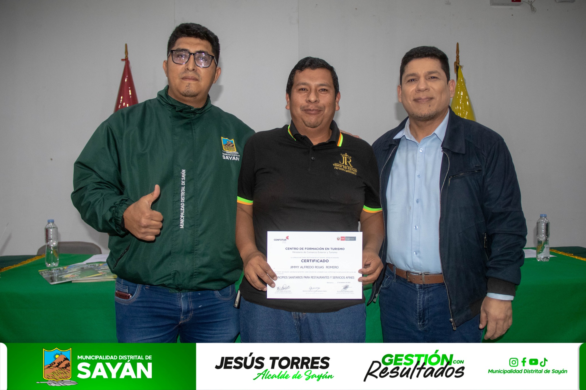 #Sayán MUNICIPIO DE SAYÁN ENTREGA CERTIFICADOS A PARTICIPANTES DEL CURSO DE "PRINCIPIOS SANITARIOS PARA RESTAURANTES Y SERVICIOS AFINES"