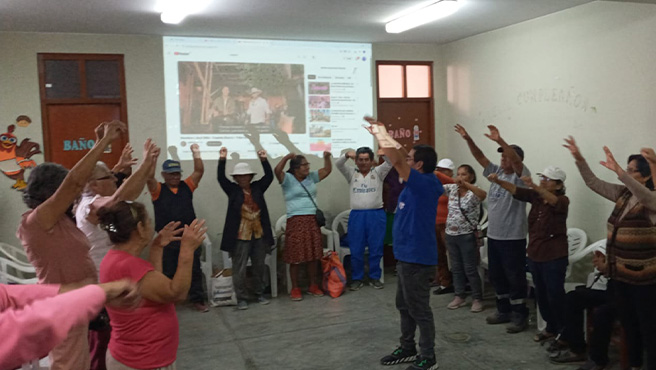 Continua los talleres recreativos saludables para los adultos mayores de Huarmey