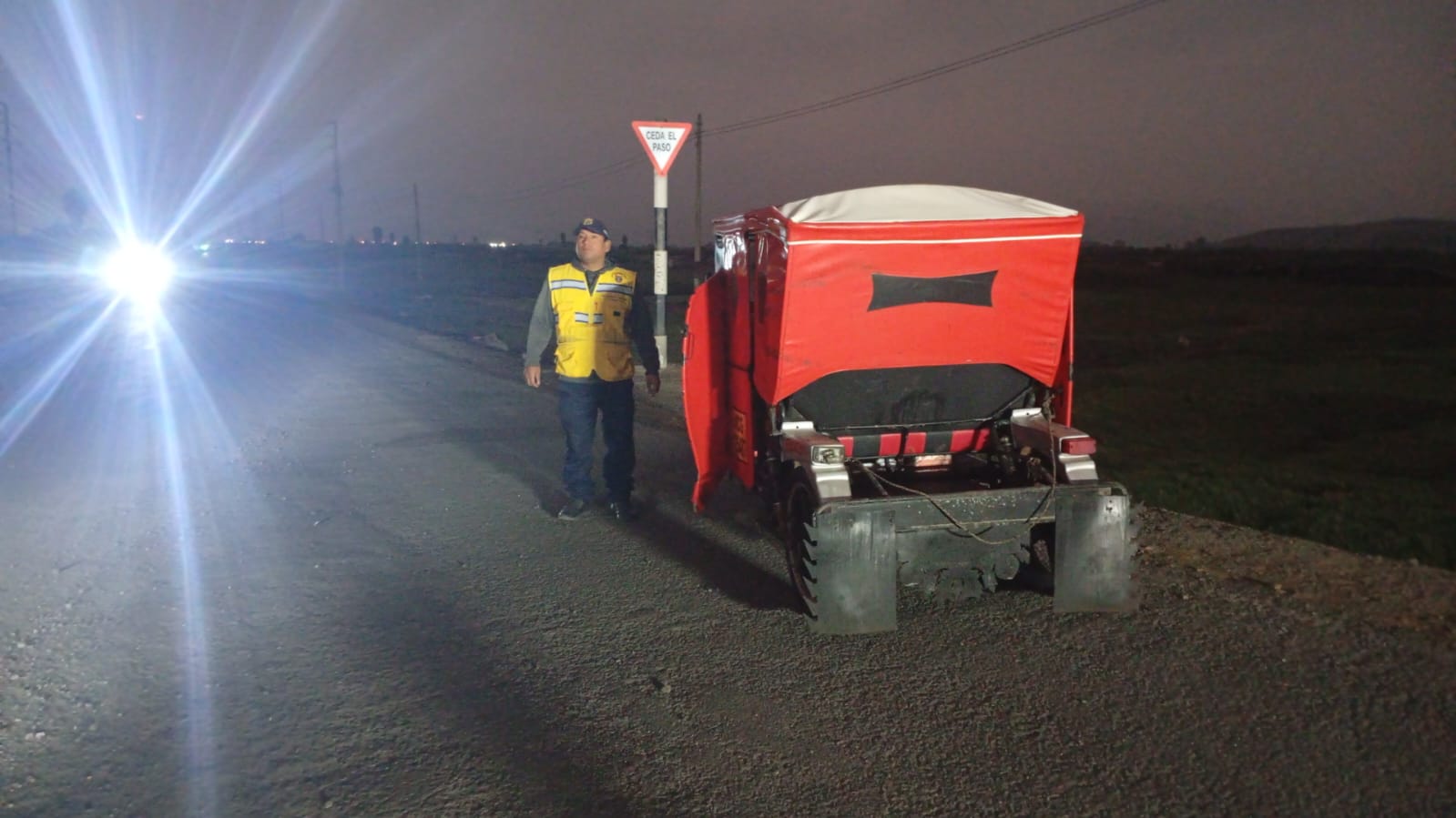 Municipalidad realiza operativo inopinado nocturno contra motos polarizadas en Huarmey