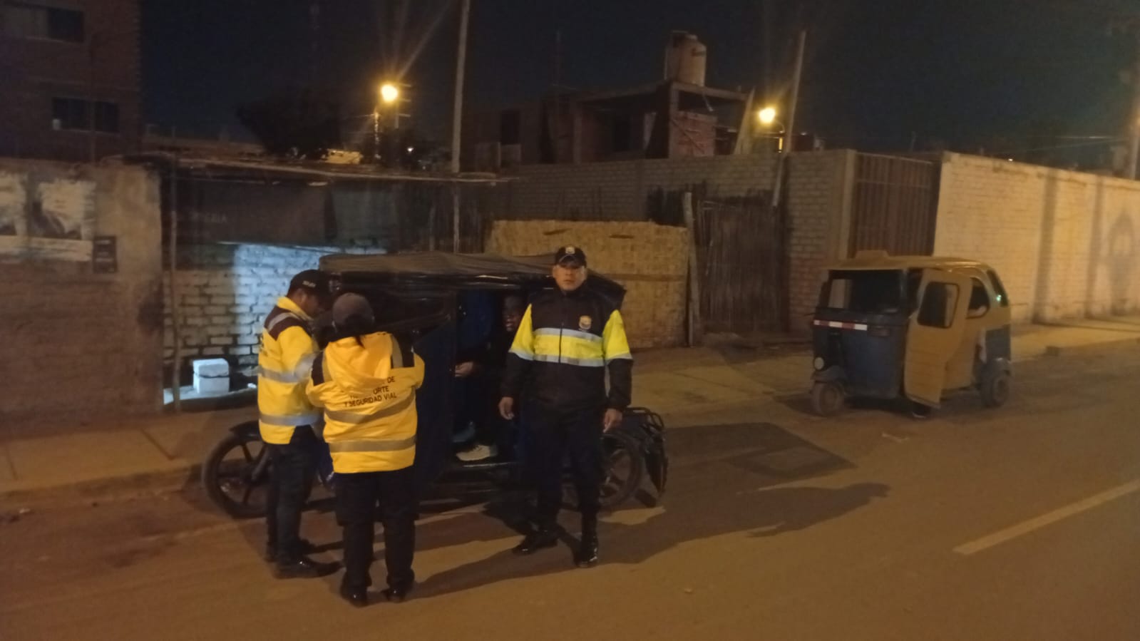 Municipalidad realiza operativo inopinado nocturno contra motos polarizadas en Huarmey