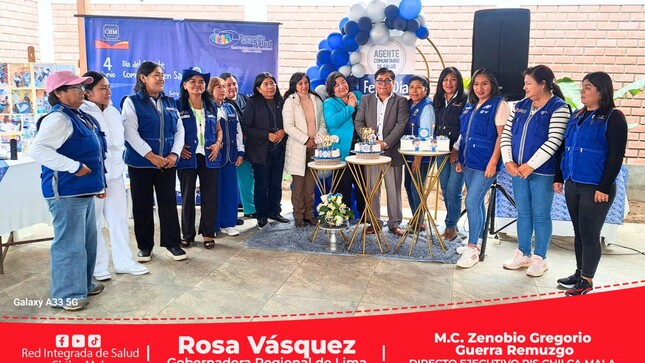 RIS Chilca Mala reconoce a Agentes Comunitarios de Salud