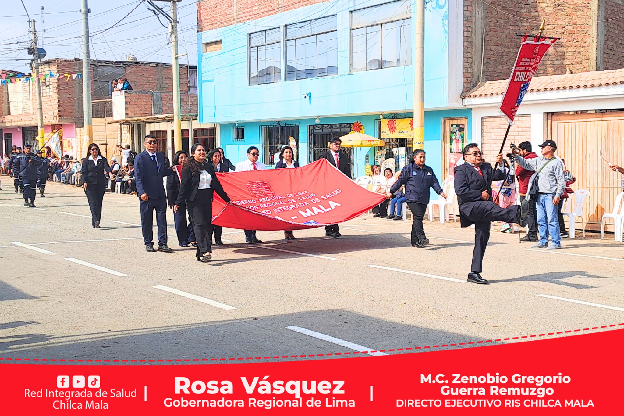 RIS Chilca Mala participa de desfile Cívico-Escolar-Militar por el 119° Aniversario Patronal del distrito de San Antonio de Padua.