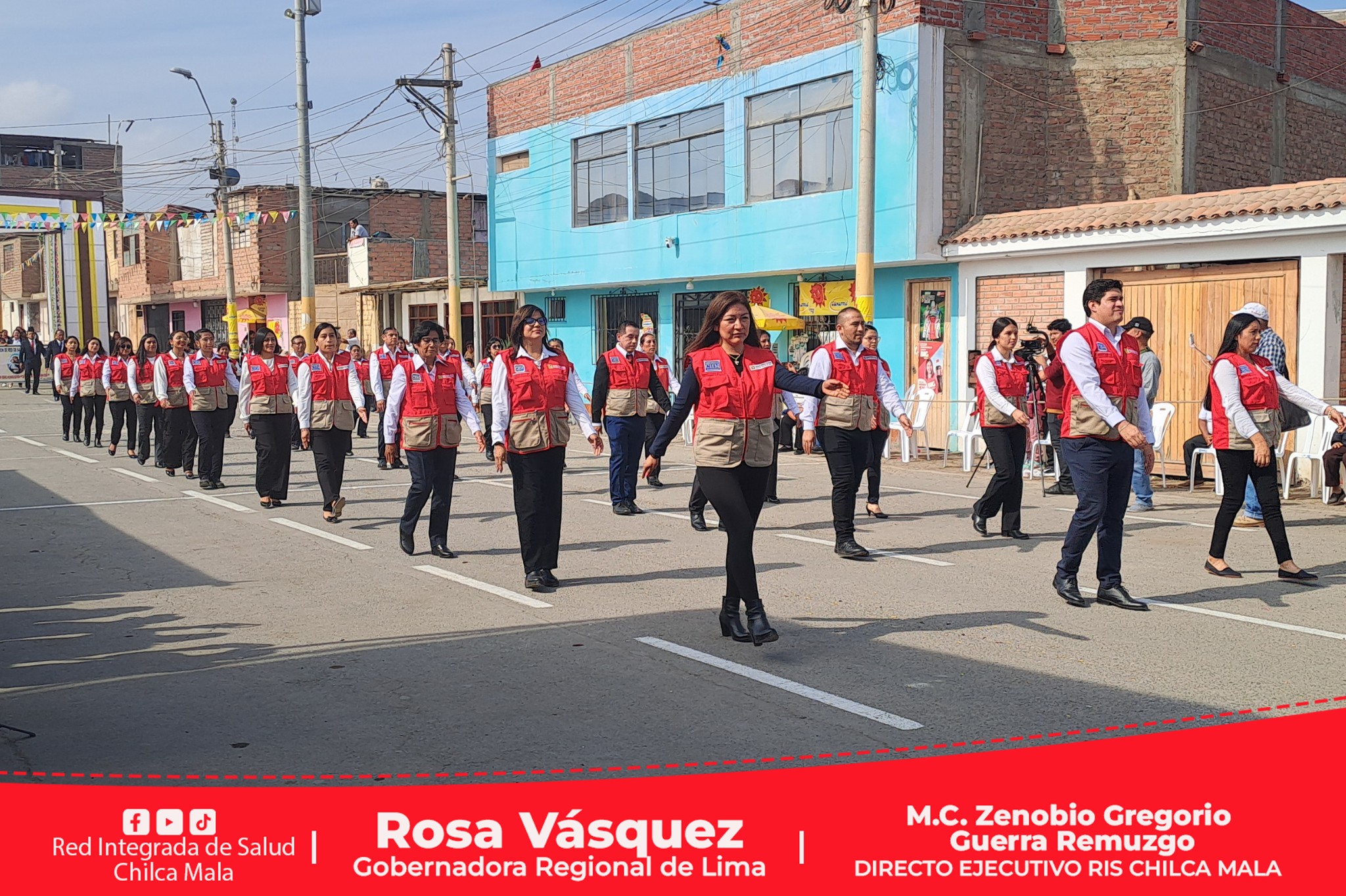 RIS Chilca Mala participa de desfile Cívico-Escolar-Militar por el 119° Aniversario Patronal del distrito de San Antonio de Padua.