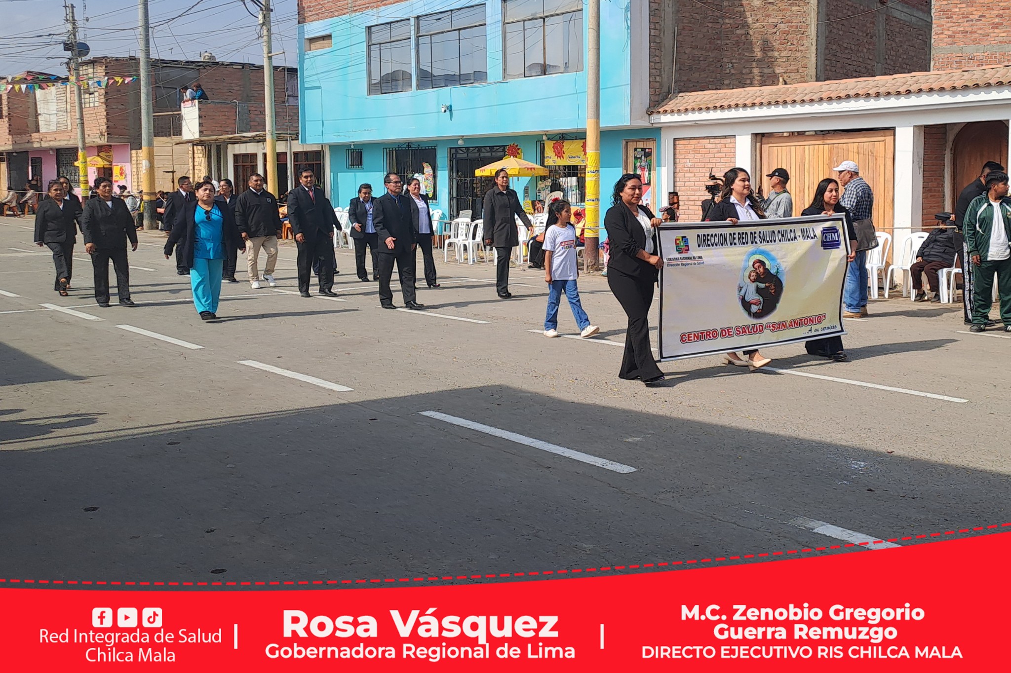 RIS Chilca Mala participa de desfile Cívico-Escolar-Militar por el 119° Aniversario Patronal del distrito de San Antonio de Padua.