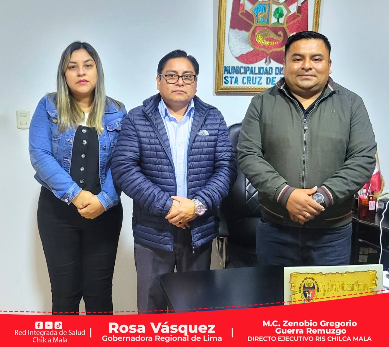 Director Ejecutivo de la RIS Chilca Mala sostiene reunión con el alcalde de la municipalidad distrital de Santa Cruz de Flores