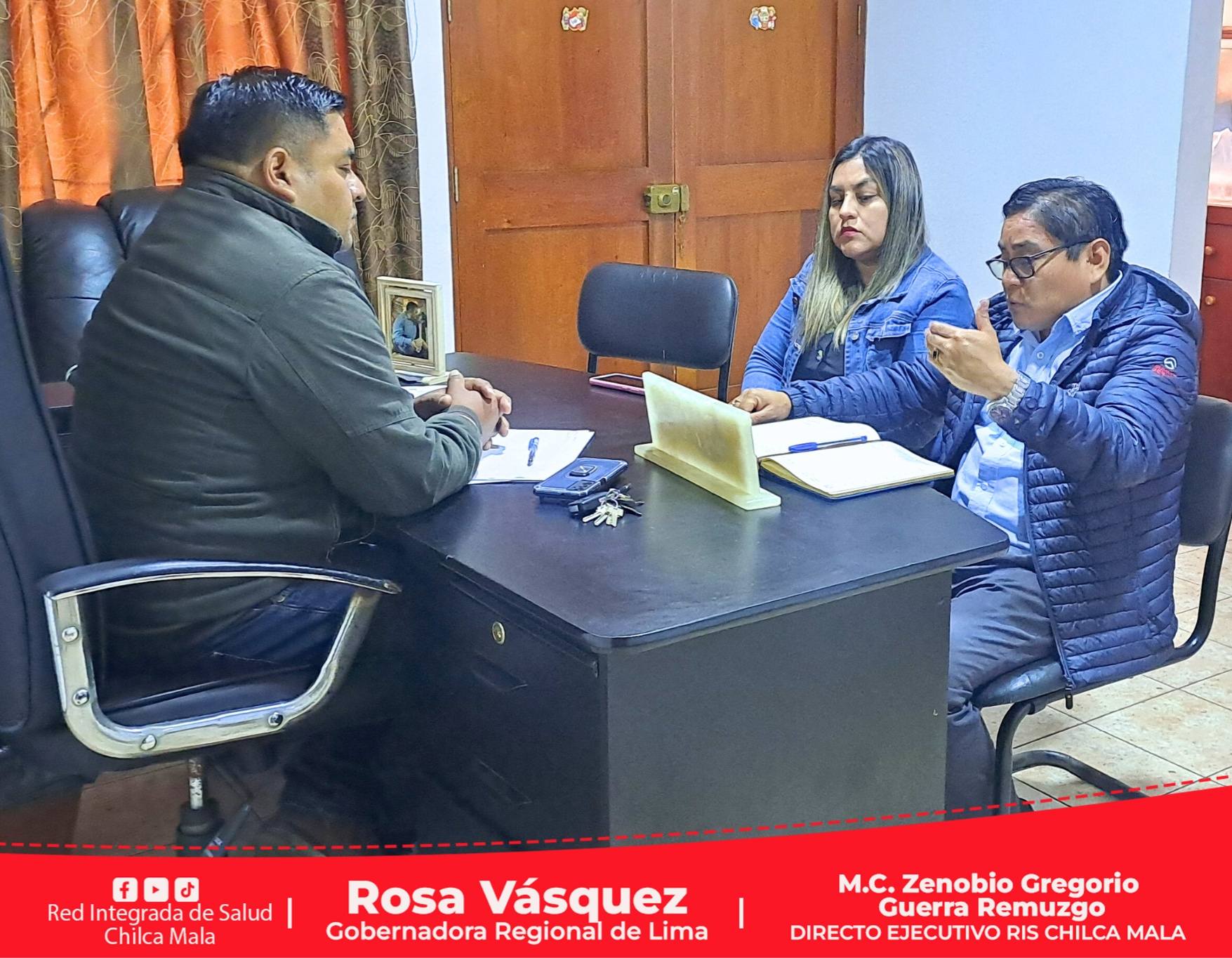 Director Ejecutivo de la RIS Chilca Mala sostiene reunión con el alcalde de la municipalidad distrital de Santa Cruz de Flores