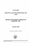 Vista preliminar de documento Informe de Evaluación Institucional Anual PEI - POI 2024