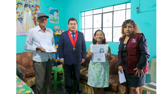 Presidente de la Corte Superior de Justicia de Tumbes Entregó Depósitos Judiciales en San Jacinto, La Cruz y El Tablazo