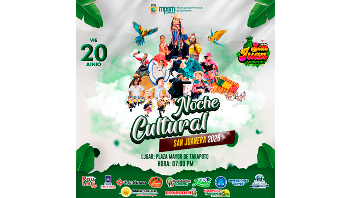 Vive la fiesta de San Juan 2025 en la ciudad de Tarapoto.