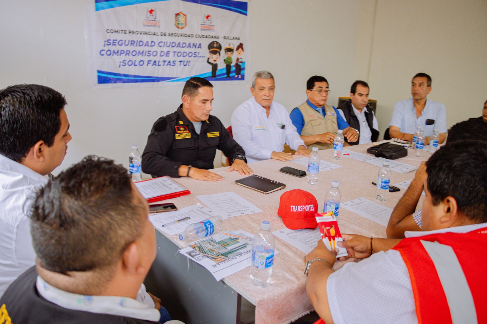 Alcalde lidera mesa de trabajo para coordinar intervenciones con PNP y Fiscalía