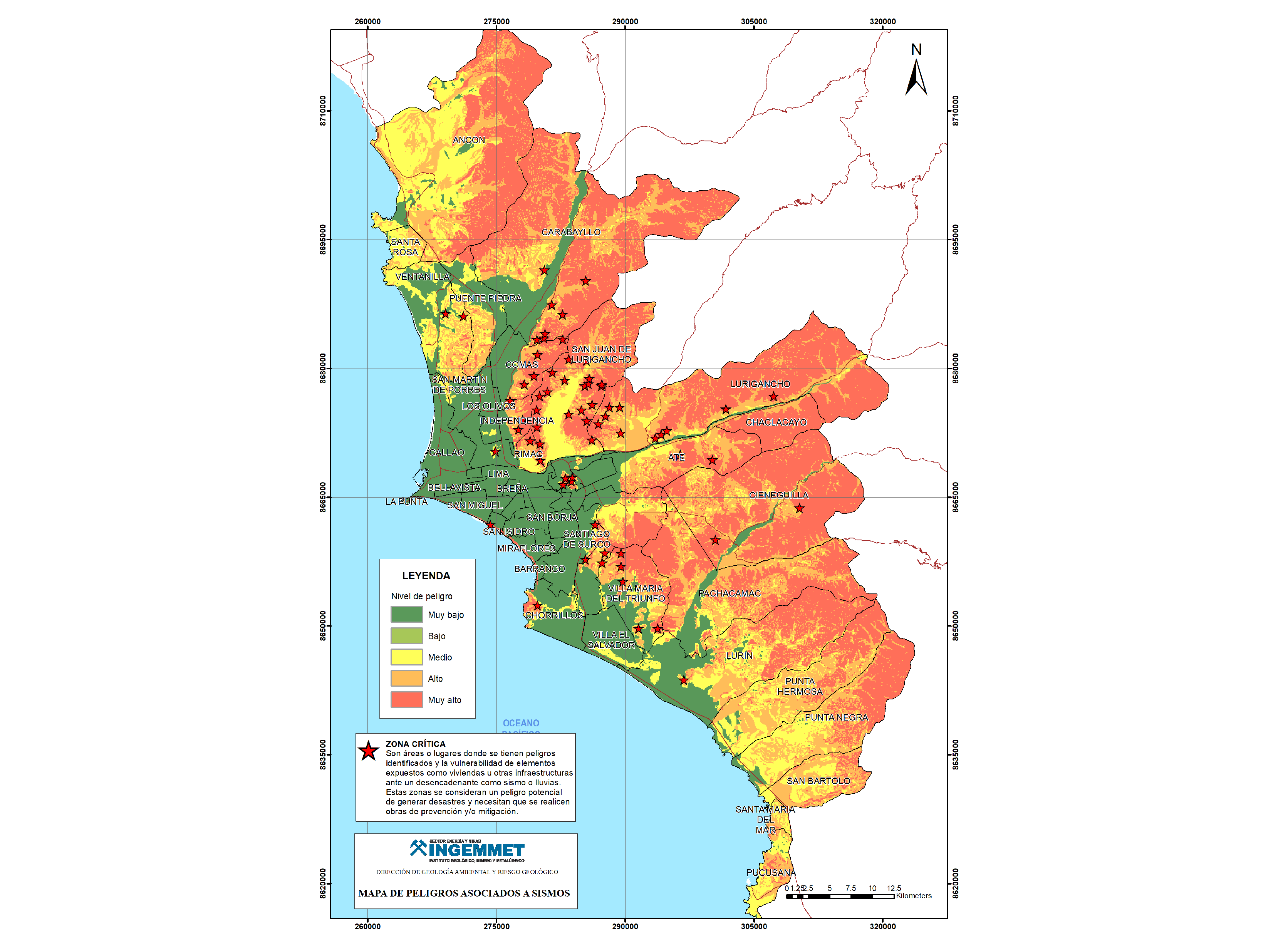 MAPAS DE PELIGROS ASOCIADOS A SISMOS