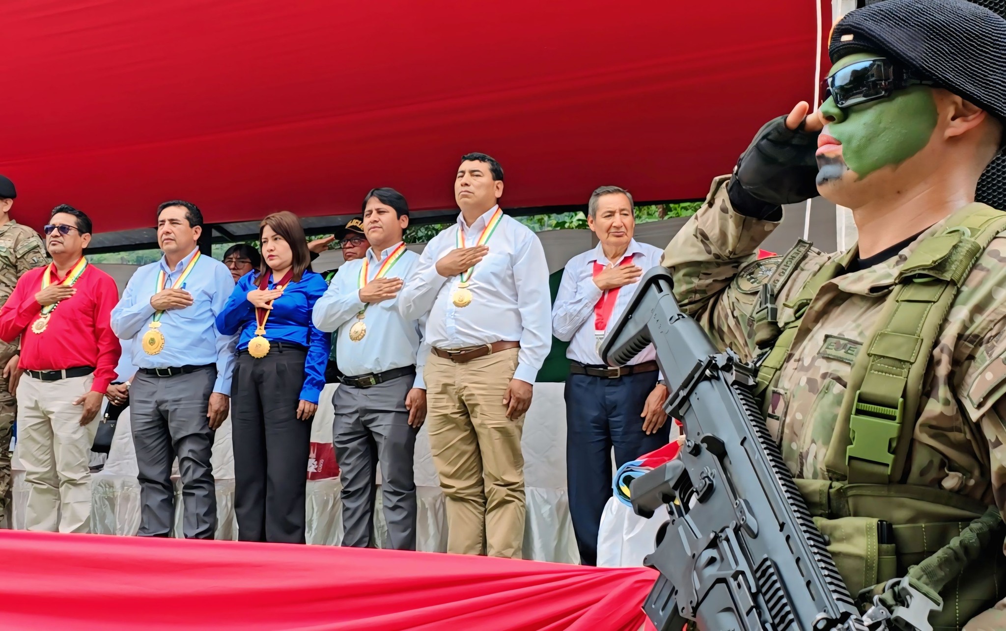 Alcalde y regidores participan en actividades por los 44. ° aniversario del centro poblado de Kiteni
