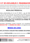 Vista preliminar de documento COMUNICADO_001_2025_CRD2025_IP_UF_EVAL_EXP-VF
