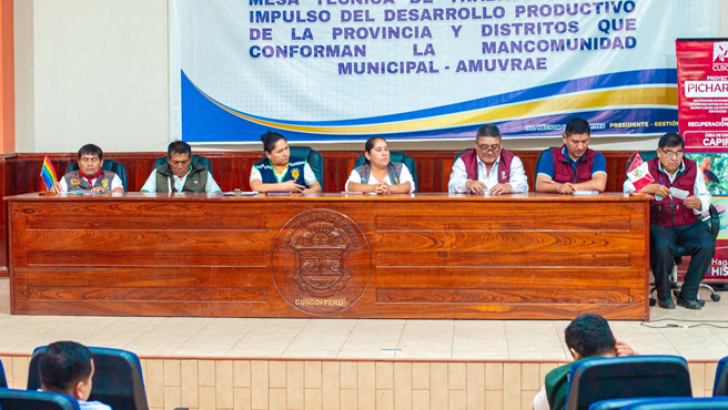 Autoridades e instituciones alizadas que participaron en la presentación el proyecto de creación de Áreas de Conservación Ambiental en las comunidades nativas de Kipachiari y Capirushiato.