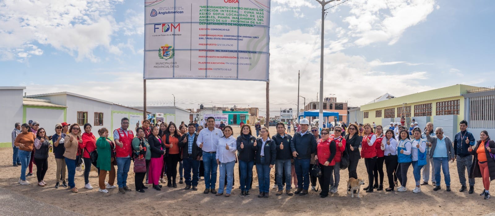 Trabajo conjunto entre alcalde de Ilo, empresa privada y población permitirá contar con una nueva y moderna infraestructura en beneficio de los niños y niñas menores de 3 años.