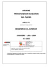 Vista preliminar de documento Informe de Transferencia de Gestión del Pliego
