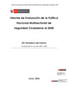 Vista preliminar de documento Informe de Evaluación de la Política Nacional Multisectorial de Seguridad Ciudadana al 2030