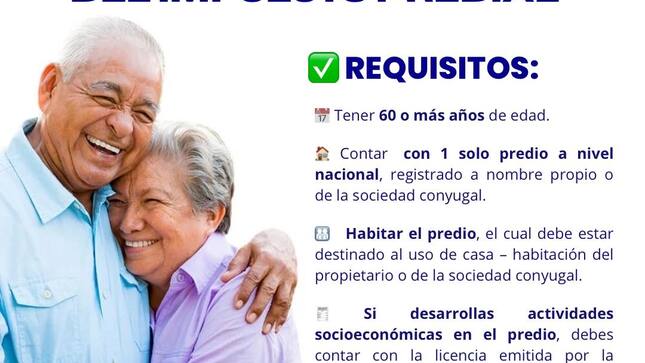 BUENAS NOTICIAS PARA NUESTROS ADULTOS MAYORES