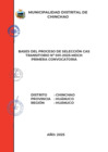 Vista preliminar de documento BASES_CAS Nº 0001-2025-MDCH