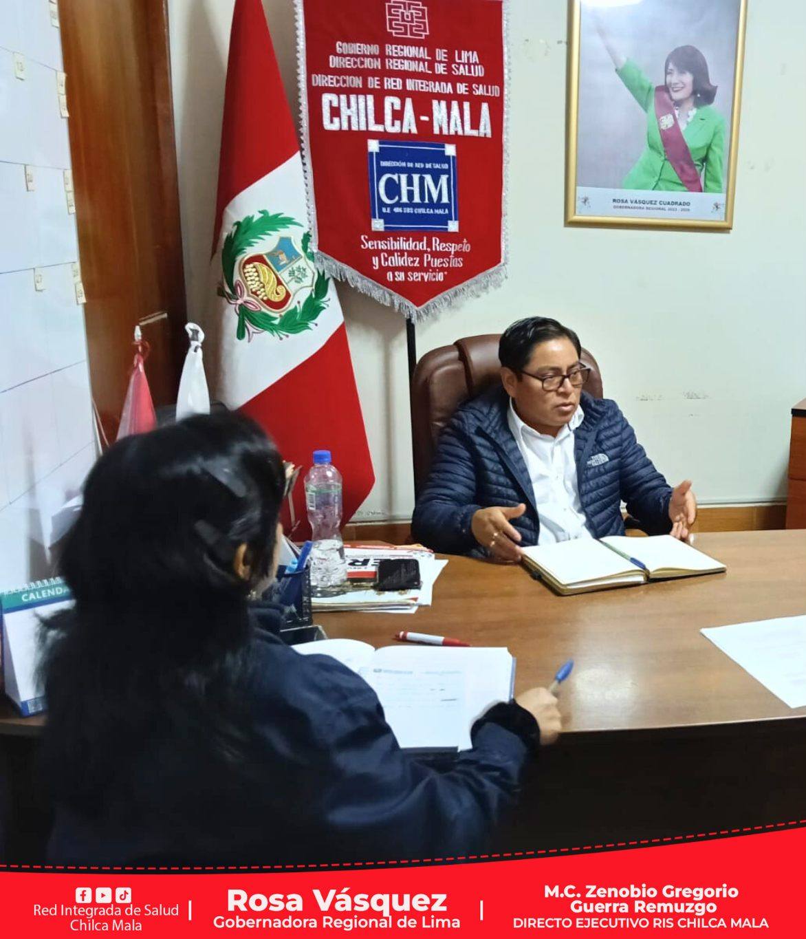 Reunión semanal fortalece la gestión en salud de la RIS Chilca Mala