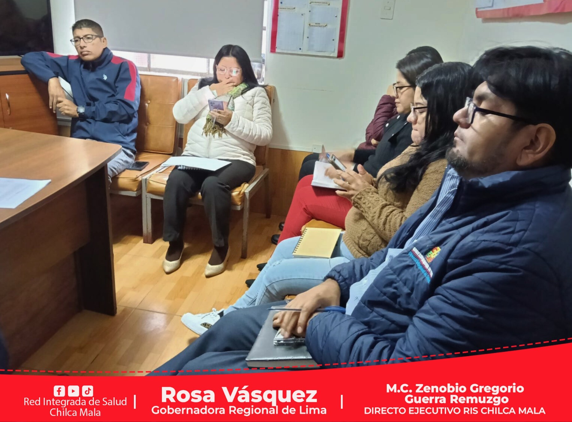 Reunión semanal fortalece la gestión en salud de la RIS Chilca Mala
