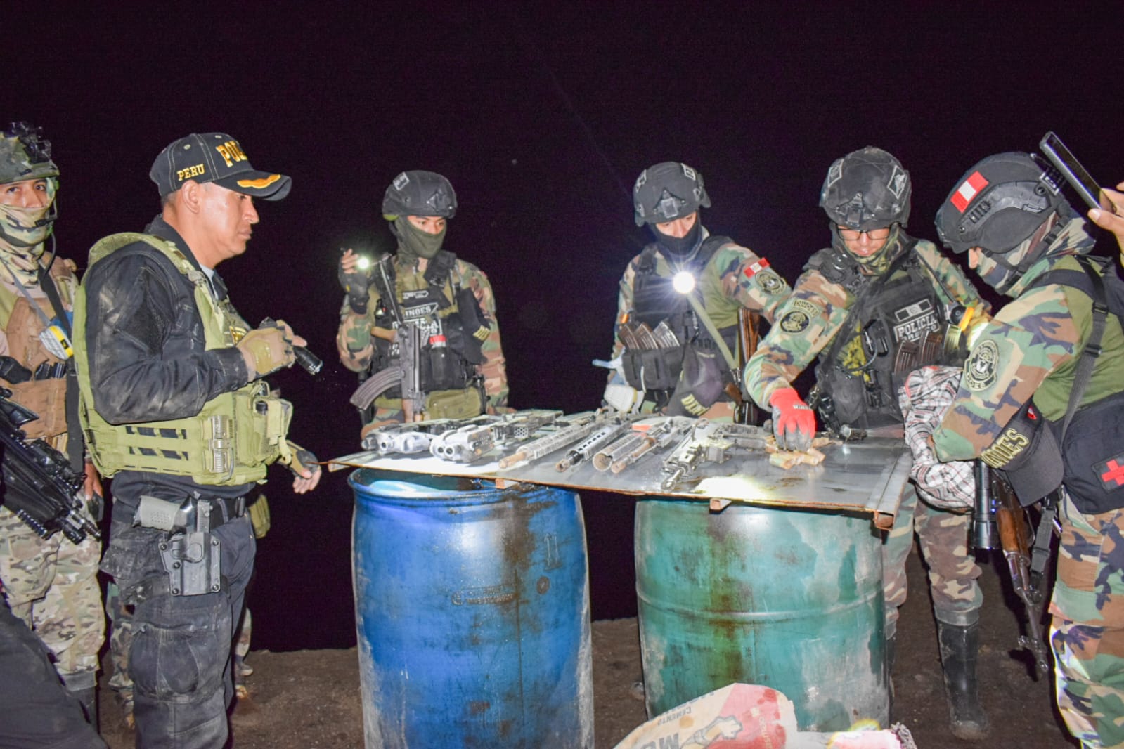CUPAZ asesta duro golpe al crimen organizado con exitosa Operación “Rayo” en los sectores de Porfía y Puente Francés de Pataz