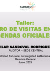 Vista preliminar de documento Presentación del taller Registro de visitas en línea y agendas oficiales