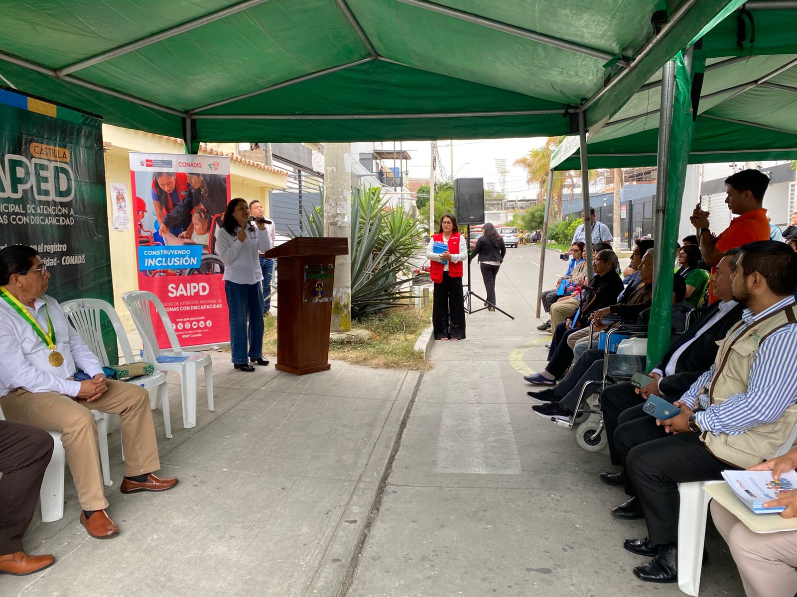 Presidenta del Conadis inaugura nuevo servicio de atención integral para personas con discapacidad en Piura