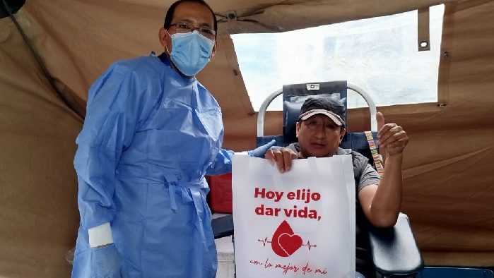 Efectiva campaña: donación voluntaria de sangre en Universidad Norbert Wiener