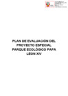 Vista preliminar de documento PLAN DE EVALUACION DEL PROYECTO ESPECIAL PARQUE ECOLOGICO PAPA LEON XIV