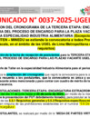 Vista preliminar de documento 17-06-25 COMUNICADO N 37-2025-CE CONVOCATORIA TERCERA ETAPA-  JEFE DE TALLER - AMPLIACION