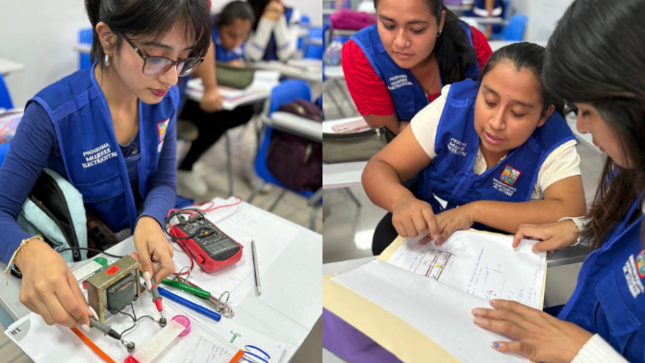 Avanza formación de mujeres electricistas de escasos recursos económicos pertenecientes al distrito de Veintiséis de Octubre