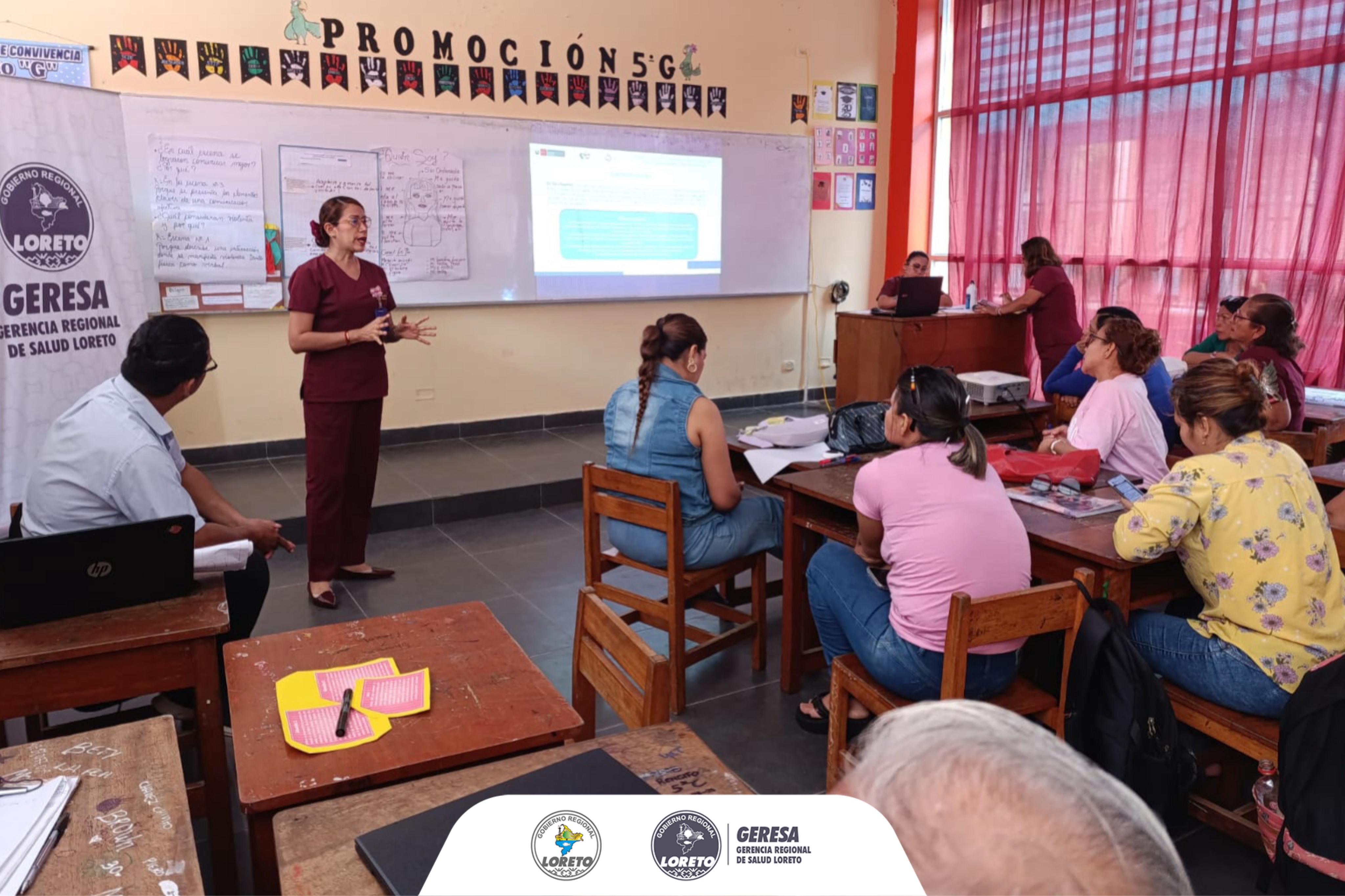 Geresa Loreto promueve la salud integral en el colegio Clavero.