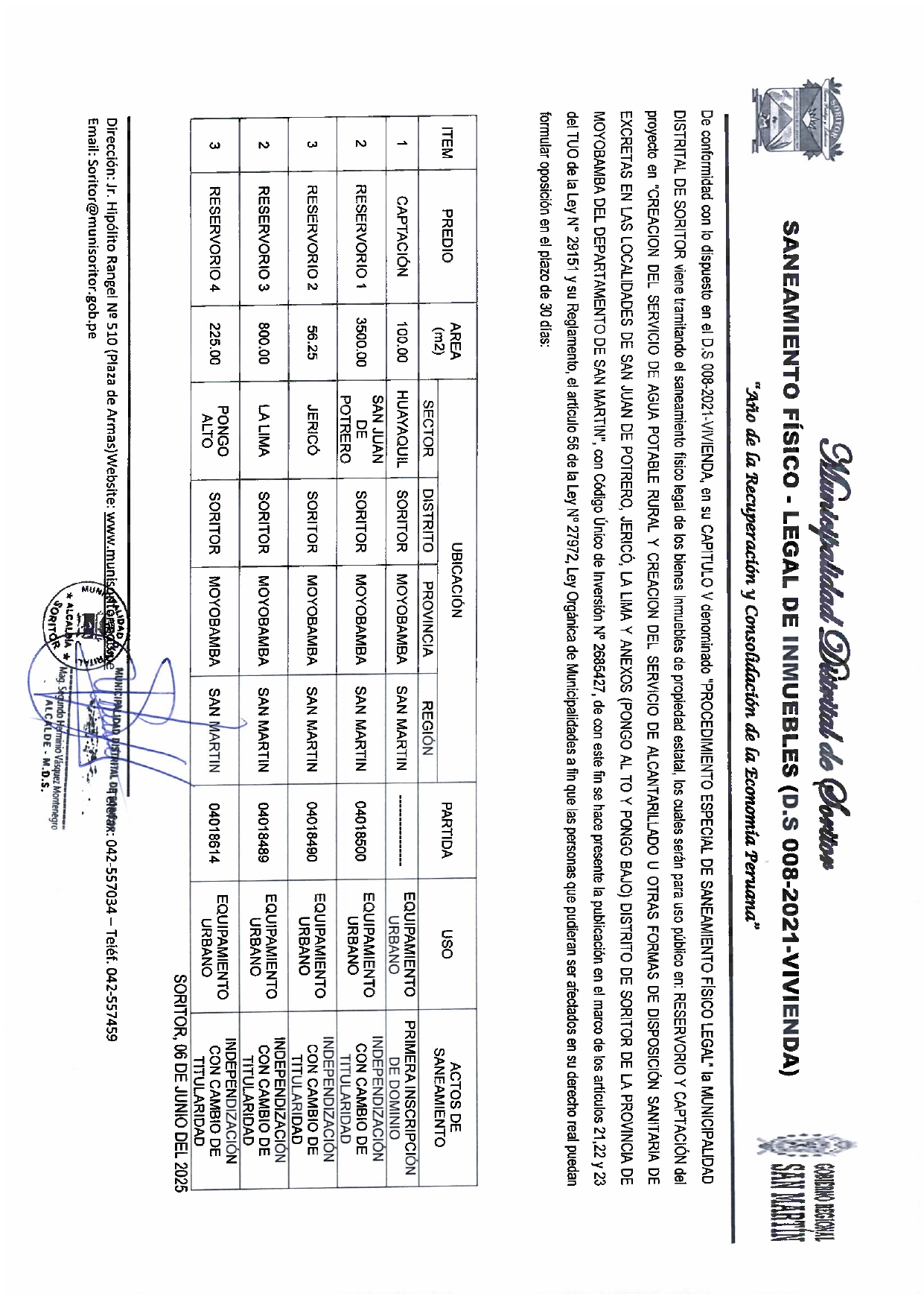 Saneamiento Físico - Legal De Inmuebles (D.S 008-2021-Vivienda)