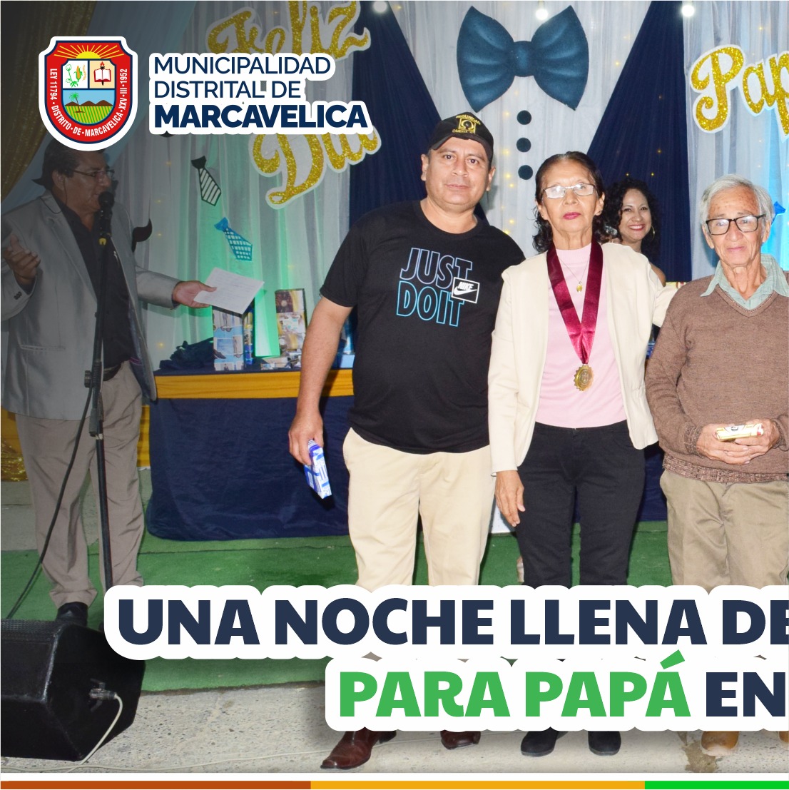 Emotiva celebración en Marcavelica por el día del padre