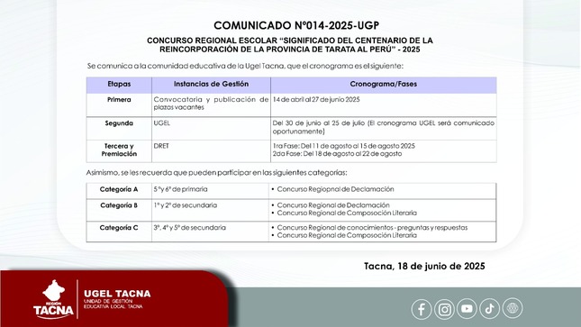 Comunicado 11-2025-UGP