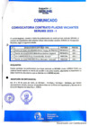 Vista preliminar de documento Convocatoria Contrato Plazas Vacantes SERUMS 2025 - I