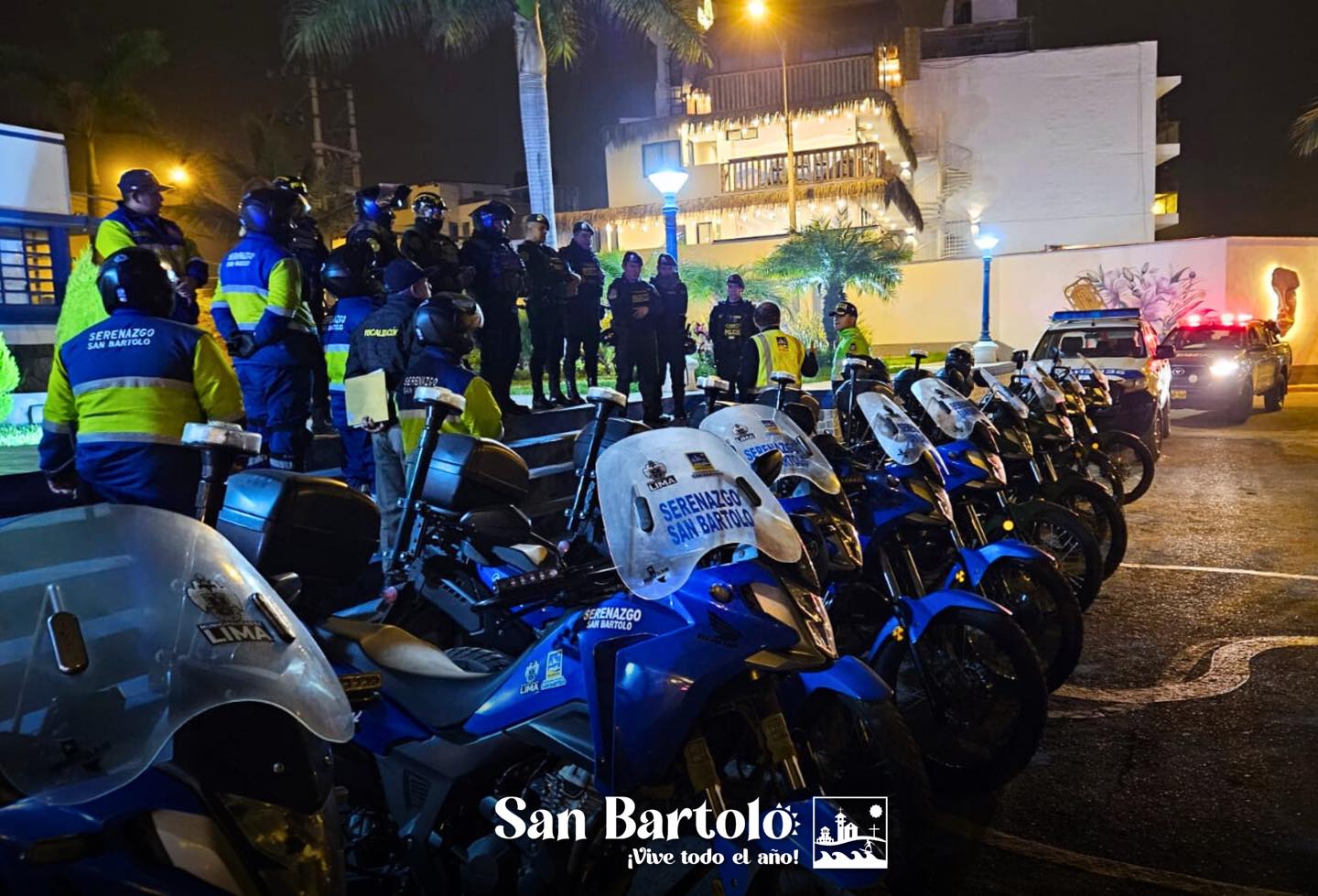 Operativo conjunto refuerza la seguridad en zonas estratégicas de San Bartolo