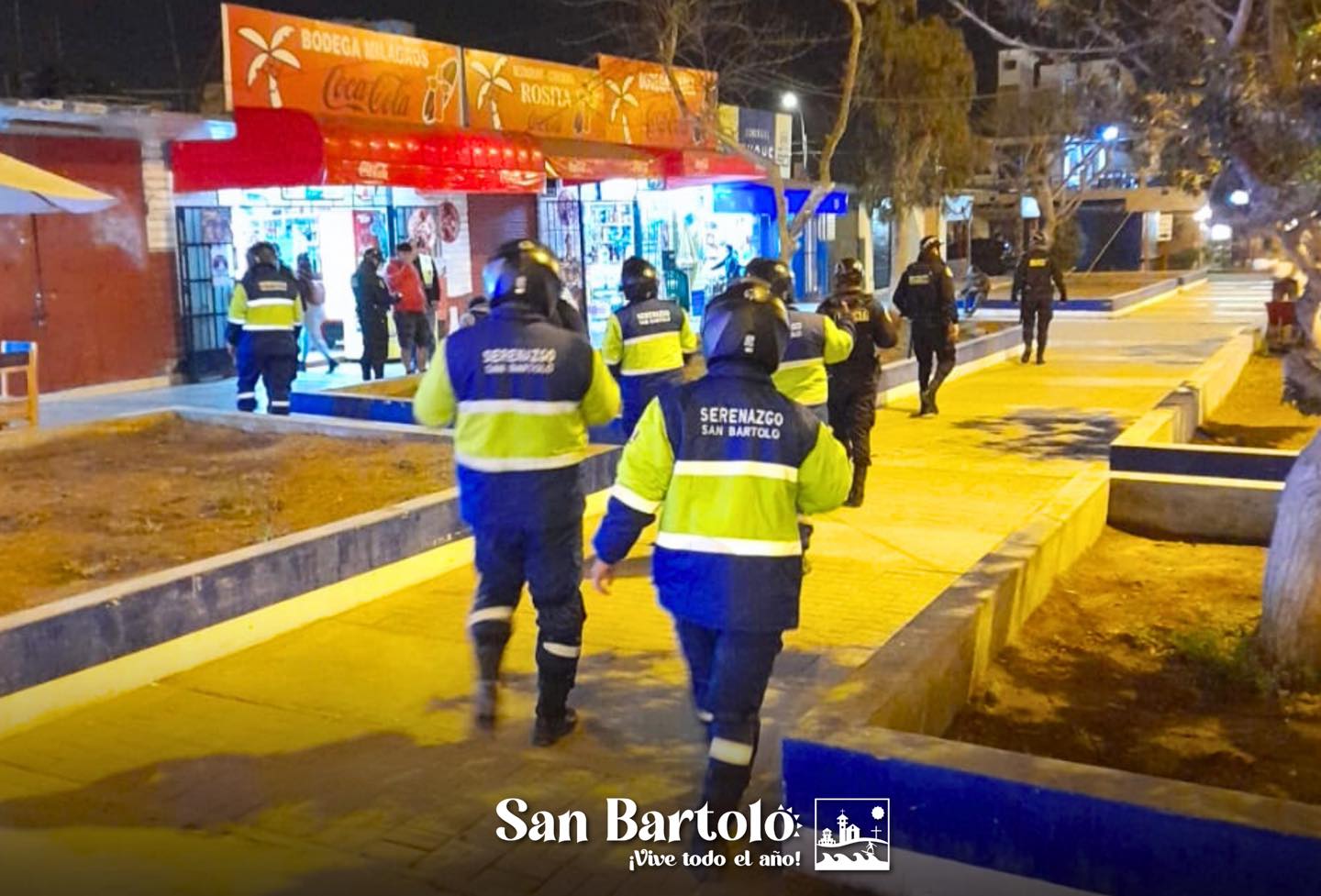 Operativo conjunto refuerza la seguridad en zonas estratégicas de San Bartolo