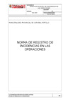 Vista preliminar de documento NO-005 Politica de registro de incidencias en las operaciones