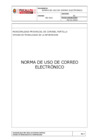 Vista preliminar de documento NO-014 Politica de uso de correo electronico