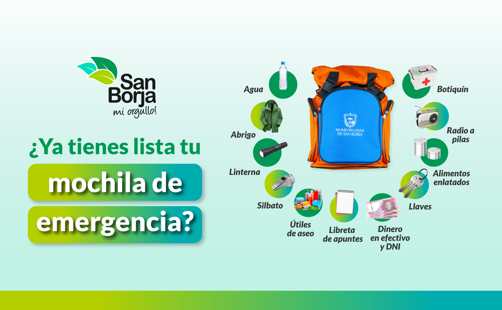 A estar prevenidos ¿qué debe contener tu mochila de emergencia?