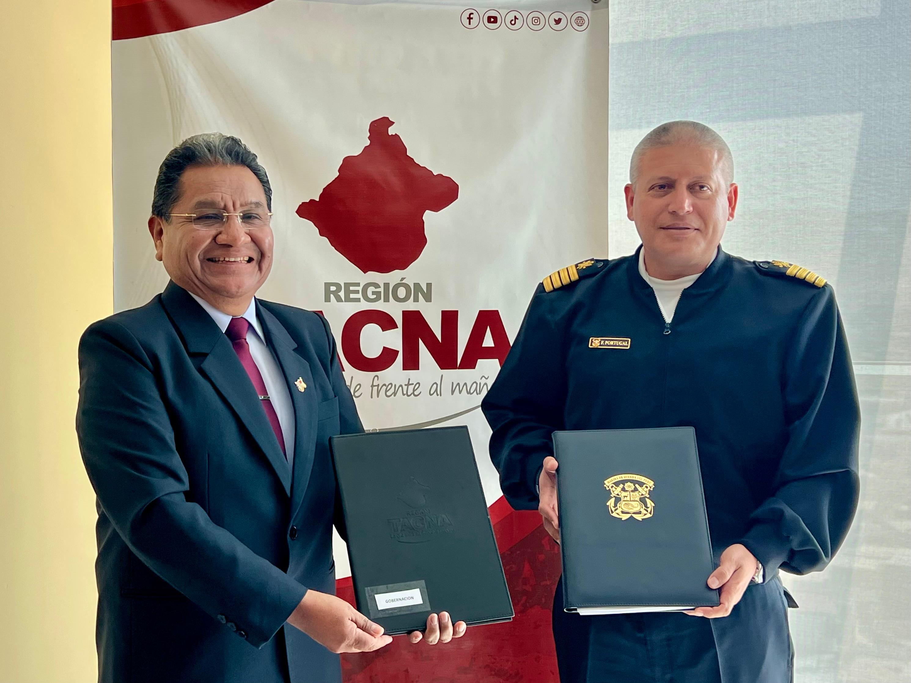GORE Tacna firmó convenio de intercambio prestacional de salud con la Marina de Guerra del Perú