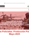 Vista preliminar de documento Reporte de  la Producción policial a mayo 2025