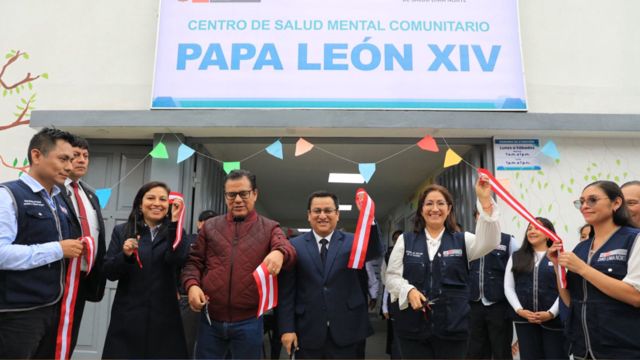 Ministro César Vásquez inauguró Centro de Salud Mental Comunitaria “Papa León XIV” en Independencia