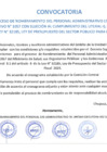 Vista preliminar de documento Convocatoria proceso de nombramiento del personal administrativo